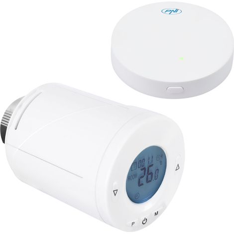 Testa termostatica intelligente PNI-CT25T per radiatore HUB termostato wireless (1/5)