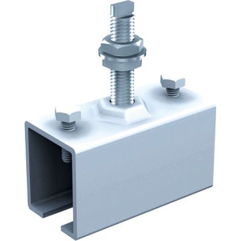 Ferrure de porte à déplacement droit pour porte de 150 kg Mantion Flot - Support enveloppant - Tige courte 5041MC