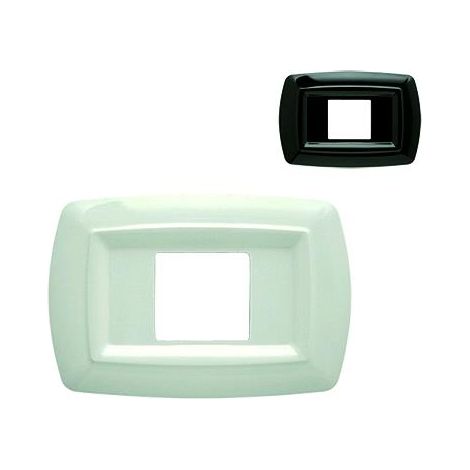 Placca 'Feb' Unel Centrata - '2599/Wh' Bianca In Abs Compatibile Serie Magic