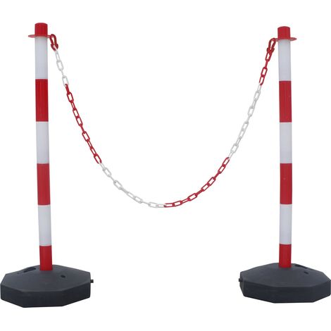 Barrière sécurité RS PRO en ABS Rouge/Blanc ( Prix pour 1 )