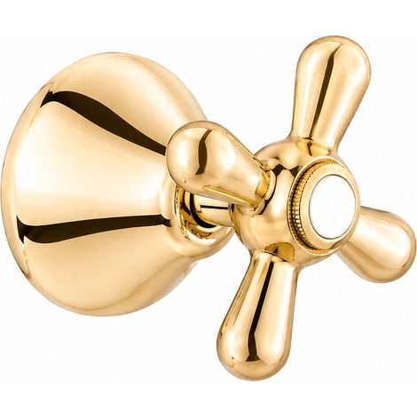 Grifo de ducha mural de 1/2", color oro pulido Piralla Sofia 0SFOR119A17  Oro (1/4)