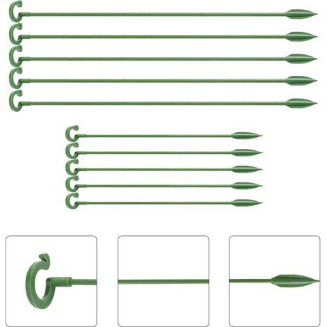 Packung mit 50 Pflanzenstützen – Stabile Fiberglasstützen – Orchideenstützen – Wachstumsstützen – 37 cm (1/5)