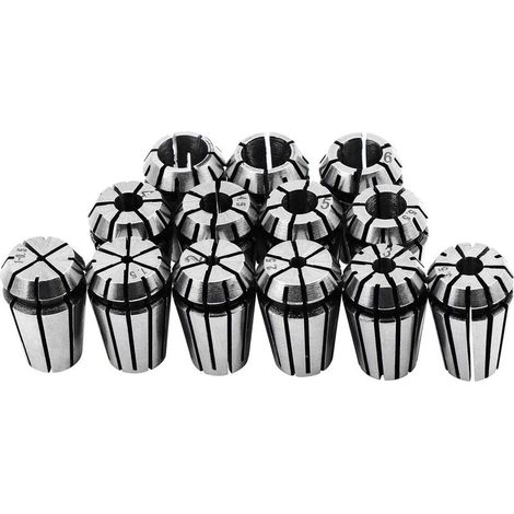 Lot de 13 colliers de serrage ER11, mandrin de serrage ER11, support de serrage à ressort ER11 de 1 à 7 mm pour outil de gravure et de fraisage (1/5)