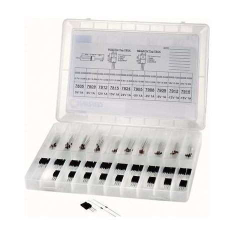 TRU COMPONENTS Assortimento diodi e regolatori di tensione 130 pz. (1/3)