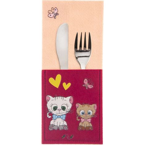 Funda para cubiertos CAT 21x9 cm (1/5)