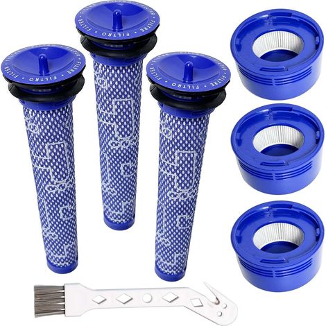 Ersatzfilter-Set für Dyson V7 & V8 Staubsauger – 3 HEPA-Nachfilter und 3 Vorfilter (965661-01 und 967478-01) (1/5)