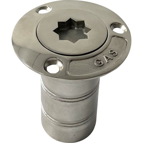 New 38 mm plum blossom shaped fuel tank cap for marine equipment and yachts, made from 38 mm stainless steel DIESEL.--DTEKGAZ
