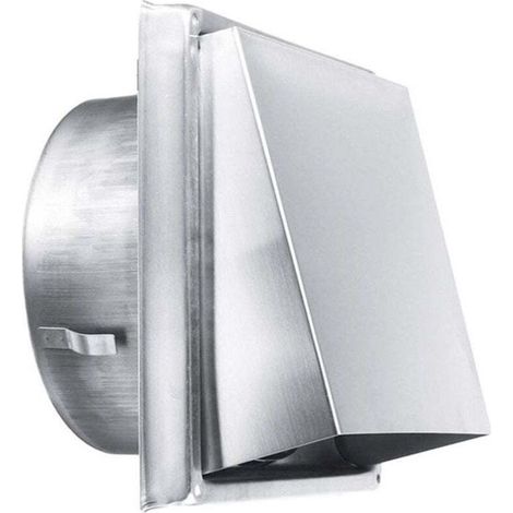 Grille d'Aération en Acier Inoxydable 150 mm -Résistante aux Intempéries sans Clapet Anti-Retour-Parfaite pour Sèche-linge,Hottes, Ventilations,Conduits d'Échappement (1/4)