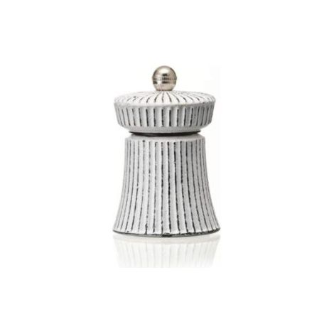 Moulin à sel H 9,5 cm blanc fonte IRON CRUSH - Was Germany (1/2)