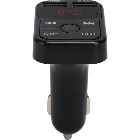 Autoradio Bluetooth B2 avec lecteur MP3 et radio FM, émetteur/récepteur mains libres Bluetooth et chargeur de voiture USB Bluetooth (1/5)