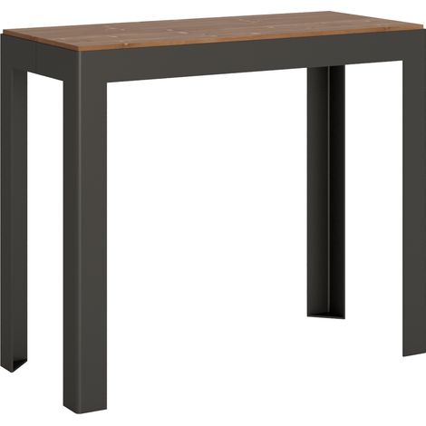 Tavolo consolle "Sassari" allungabile in legno per sala da pranzo -Allungabile fino a 190 cm / Classic / Abete Tinto (1/3)