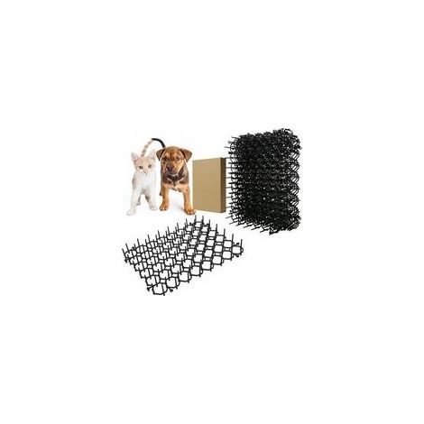 Lot de 12 tapis anti-chats en plastique avec picots, pour extérieur, jardin, clôture, intérieur et extérieur (1/4)