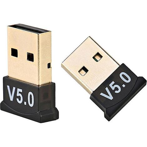 bluetooth 5.0 Dongle Black 2 X Bluetooth Usb Dongle Pc Bluetooth Adapter Fixed Tower Joystick Headset Speaker Mouse Keyboard Printer Compatible Wi (1/4)
