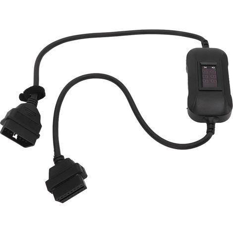 Adaptateur câble OBD2 12-24V pour X431 Easydiag 2.0/3.0 GOLO, résistant à la chaleur, camions diesel poids lourds, noir (1/5)