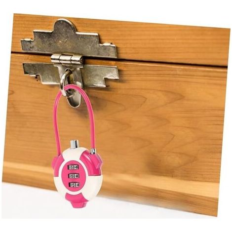 Serrures De Tiroir D'Armoire Cadenas À Combinaison Pour Bagages Câble De Verrouillage De Sécurité Serrure De Tiroir Serrures De Bureau Pour Tiroirs Serrure D'Armoire Robuste (1/5)