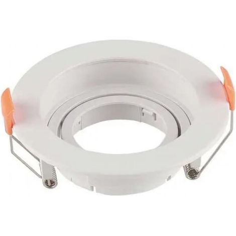 Foco LED empotrable redondo V-TAC GU10, color blanco, ajustable (1/5)
