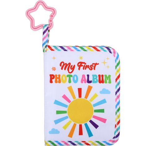 Mon premier album photo doux pour tout-petits, livre familial avec miroir sécurisé pouvant contenir 17 photos pour nouveau-né et tout-petit (1/5)