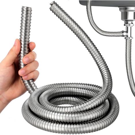 Gaine De Protection en Acier Inoxydable 300Cm pour Câbles Métalliques Flexible Et Résistante À l'abrasion pour Bricolage Électricité Bureau Et Usage Domestique (1/5)