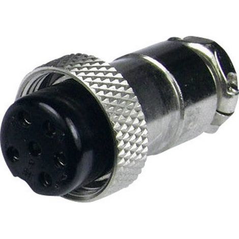 Mini DIN femelle, droit Cliff FC684217 Nombre de pôles: 7 argent 1 pc(s) (1/2)