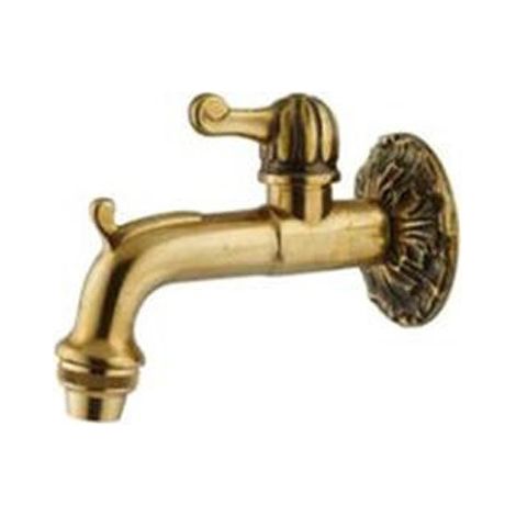 Rubinetto per giardino vitone meccanico 90° bronzato serie impero
