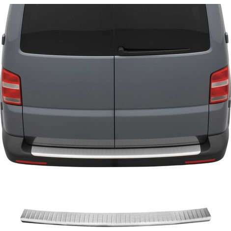 OMAC Ladekantenschutz Stoßstangenschutz für VW T5 T6 Transporter Multivan Caravelle 2003-2024 Hecktüren – Edelstahl gebürstet (1/5)