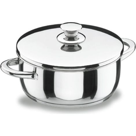 Cacerola 16Cm Con Tapa Fondo Difusor Induccion Inox Vitrocor Lacor (1/2)