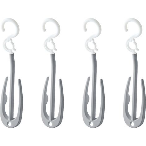 Support Chaussures - Crochet Plastique Double - Pour Vélo Porte-Chaussures Murale - Lot de 1 (1/5)