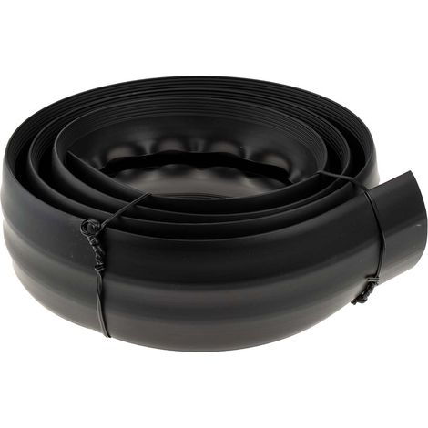 Protège câble RS PRO, Ø interne: 19mm 19 x 10.9mm, long.: 1.83m, larg.: 66 mm, PVC Noir ( Prix pour 1 ) (1/4)