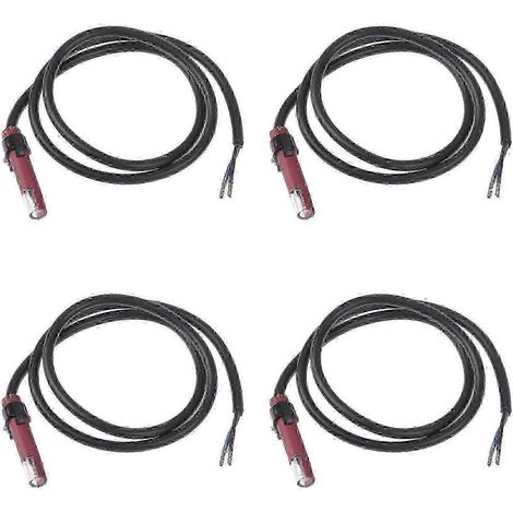 Compatible avec le capteur photoélectrique du détecteur de flamme QRB1, 4 photorésistances avec tubes photoélectriques, utilisé pour la détection des huiles usées de brûleur, en plastique. (1/5)