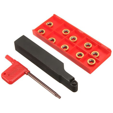 Alovez - SRAPR1616H10 porte-outil de tour CNC + lames 10 RPMT10T3MO (1/5)