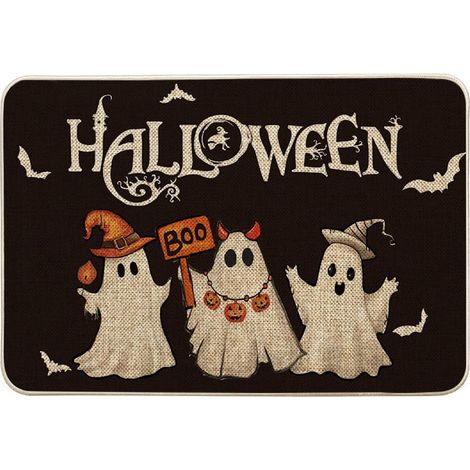 Paillasson Halloween Fantômes Boo Chauves-Souris 40x60 cm (1/5)