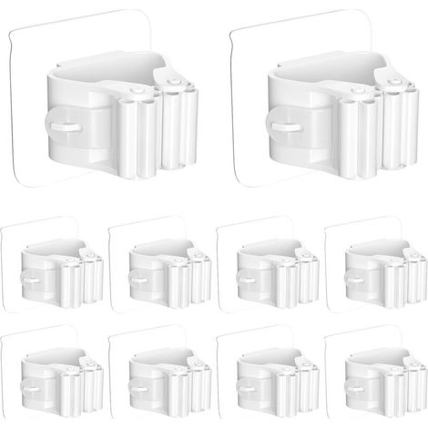Bardusch-10 accroches balai muraux – auto-adhésifs – sans perçage– cuisine/sdb/bureau/jardin/garage (1/5)