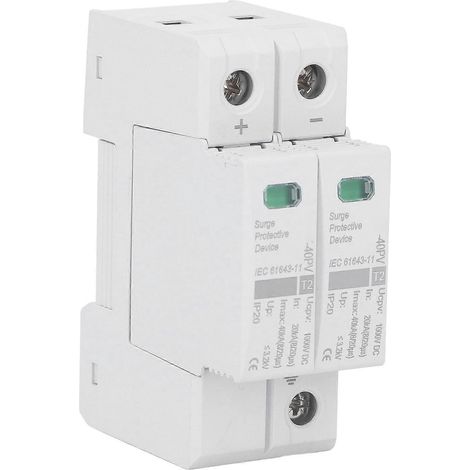 Parafoudre pour panneaux photovoltaïques CC, protection contre les surtensions bipolaire, circuit de protection contre la foudre (1/4)