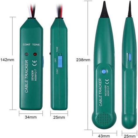 Multifunktionales Kabelprüfgerät, Kabeldetektor, Kabeldetektor für Mähroboter MS6812, LAN-Netzwerkkabeltester, Kabelbruchdetektor für Mähroboter (1/5)