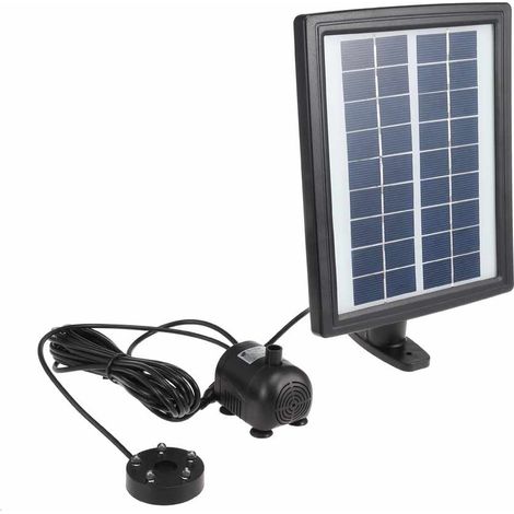 1 Kit pompe à eau solaire,panneau verre,tube 1,20 m,sécurité marche à sec,jardin bassin (1/5)