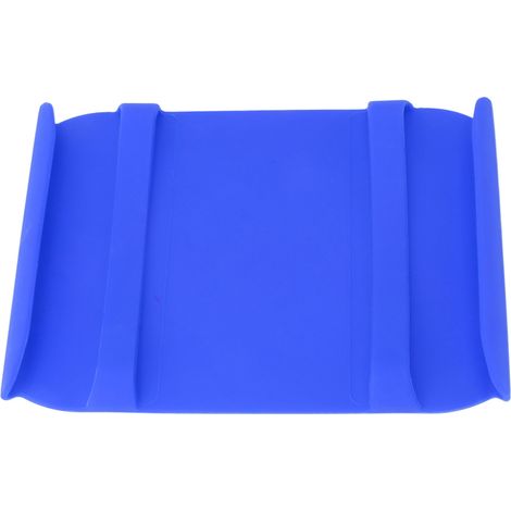 Tapis de cuisine en silicone résistant à la chaleur avec poignée, protection contre les brûlures, antidérapant, gant de rechange bleu pour ustensiles de cuisine (1/5)