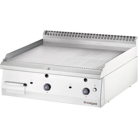 Plancha à gaz lisse et nervuré 800x700 13,0 kW G30/37 mbar - Stalgast (1/5)