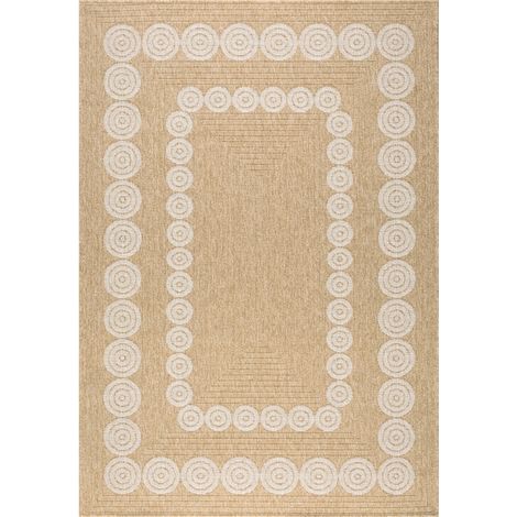 Tapis tissé extérieur intérieur Nature Jute - 50 x 50 cm