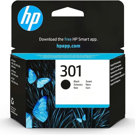 HP 301 CH561EE UUS Black Original Ink Cartridge Cartuccia d'Inchiostro 1 pz Resa Standard