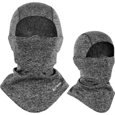 Sturmhaube Winter Skimaske winddicht warm für Damen Herren Einheitsgröße Grau (1/5)