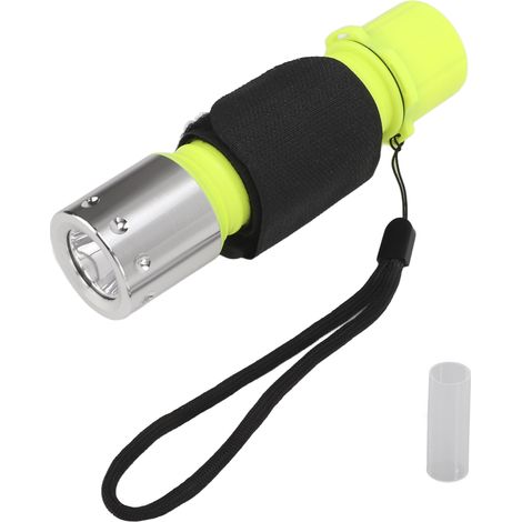 Lampe de plongée LED étanche IPX8 en alliage d'aluminium robuste, portable et légère, application large, lampe torche étanche. (1/5)