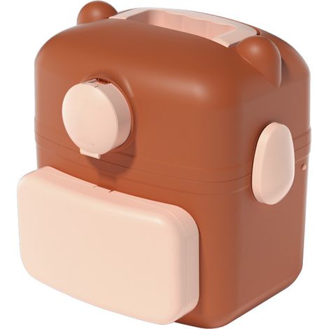 Boîte de Rangement Médical en Plastique à Motifs Ours, Multi-couches Grande Capacité pour Voyage et Maison (1/5)