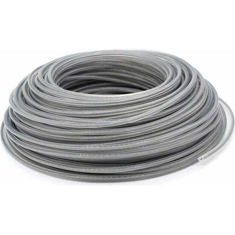 Fil Coupe Bordure Universel, Ligne de Trimmer en Acier 3.0 mm, Fil d'acier Débroussailleuse Robuste pour Bosse Tête Tondeuse À Gazon de Jardinage (1/5)