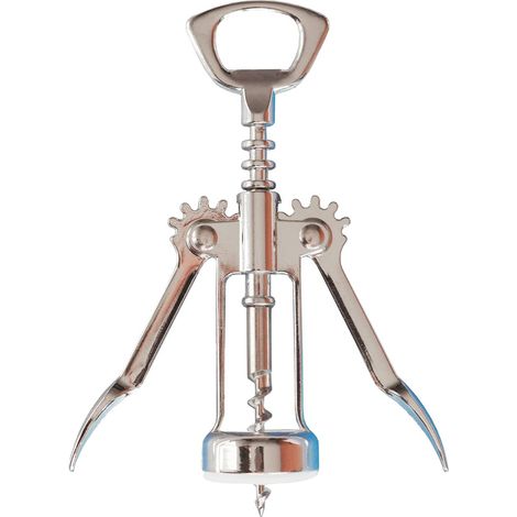 Tire-bouchon à levier professionnel Sommelier - Tirabuscion Ouvre-bouteille Vin Ouvre-bouteille Cava Bouchons Liège, Decapsuleur, Accessoires pour Vin et Bière, Bouchons à Couronne en Silicone (1/5)