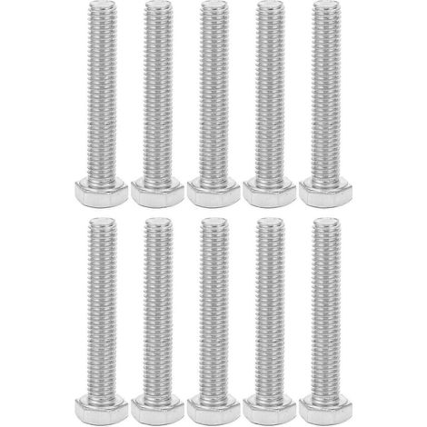 10 Stück Sechskantschrauben, hochfeste Hardware-Werkzeuge aus Edelstahl 304 für M8x50-Schrauben