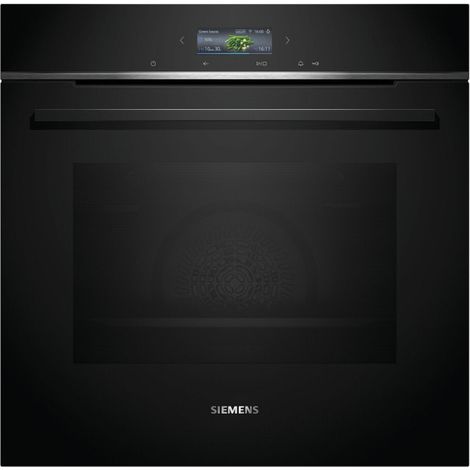 Siemens – Four encastrable chaleur tournante 71L – Nettoyage pyrolyse – 13 programmes – Porte froide 4 verres – Dimensions 59,5x56,8x55 cm - HB774G1B2 (1/5)
