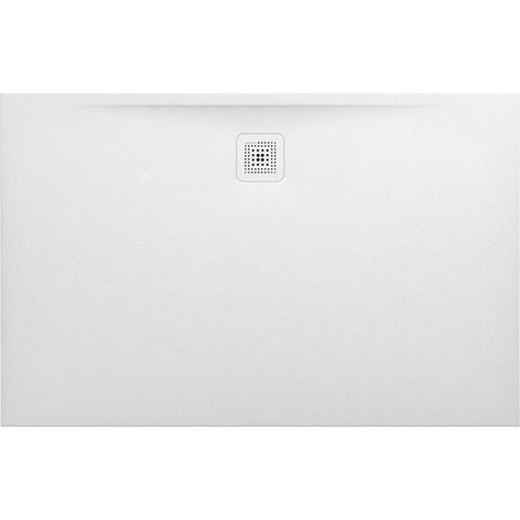 Receveur de douche LAUFEN PRO rectangulaire, bonde côté long 1400 x 900 x 30 mm blanc mat LAUFEN
