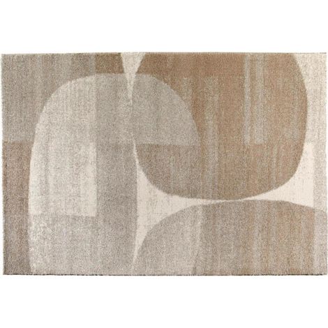 VIVARAISE - Tapis Vivaraise Apolo - Tapis géométrique naturel 100% polypropylène, 120 x 170 cm