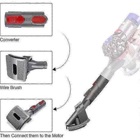Hundebürsten-Aufsatz für Dyson V10 V11 V12 V15 V8 V7 mit Schnellverschluss (ConverEdition 0711) (1/4)