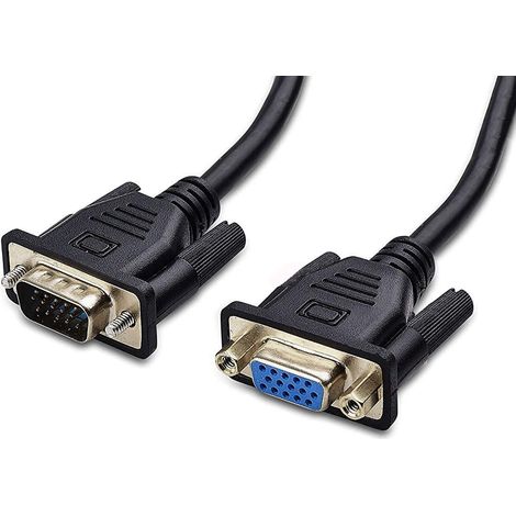 MANHATTAN Cavo prolunga monitor SVGA standard M/F 1,8 mt NERO (1/5)